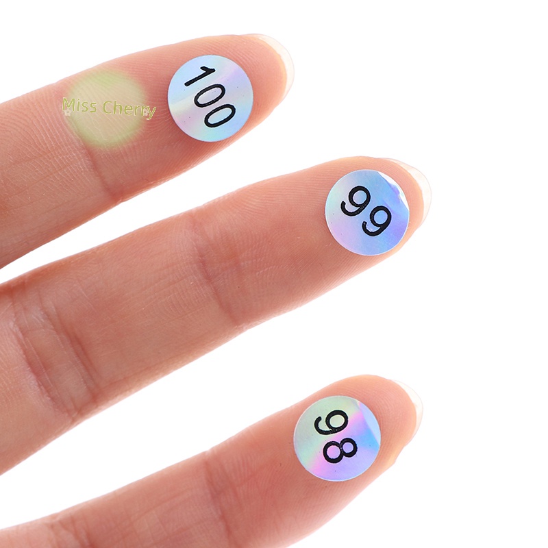 Nhãn Dán Số 1-200 laser Chống Thấm Nước Dành Cho Móng Tay