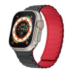 Sang Trọng Dây Đeo silicone Khóa Nam Châm Cho iwatch series 8 7 6 ultra 49mm 42mm 38mm
