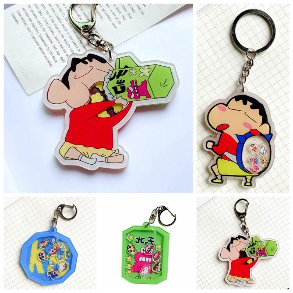 Bliss nohara shiro Móc Chìa Khóa mini Bằng acrylic Hình Cậu Bé Bút Chì shin-chan Nhiều Màu Phong Cách Hàn Quốc Dễ Thương Làm Quà Tặng Cho Trẻ Em