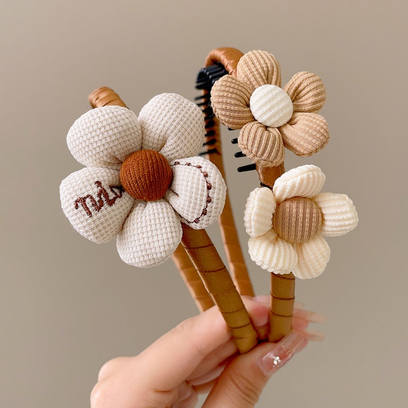 Băng Đô Cài Tóc Đính Nơ Họa Tiết Hoạt Hình Cho Bé Gái