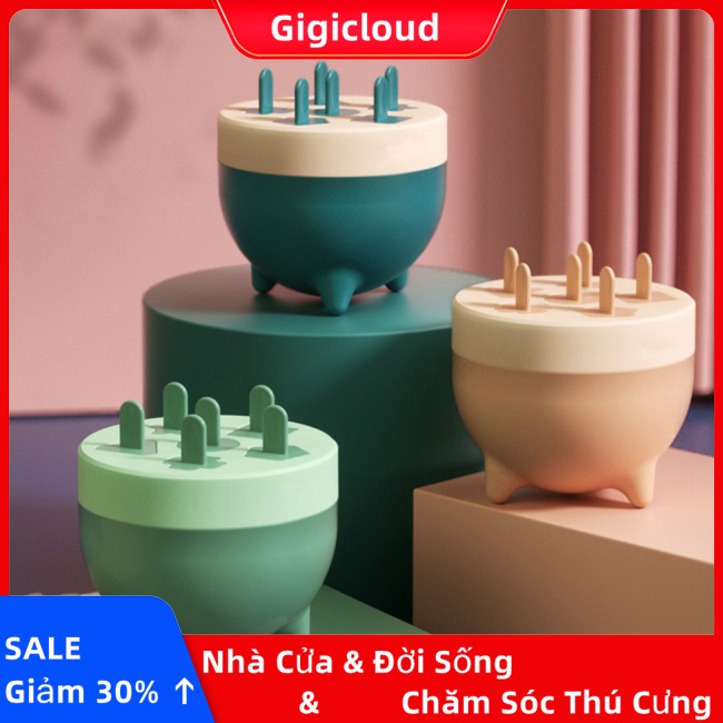 Khuôn Làm Kem Que Dạng Lưới Màu Sắc Tương Phản Sáng Tạo