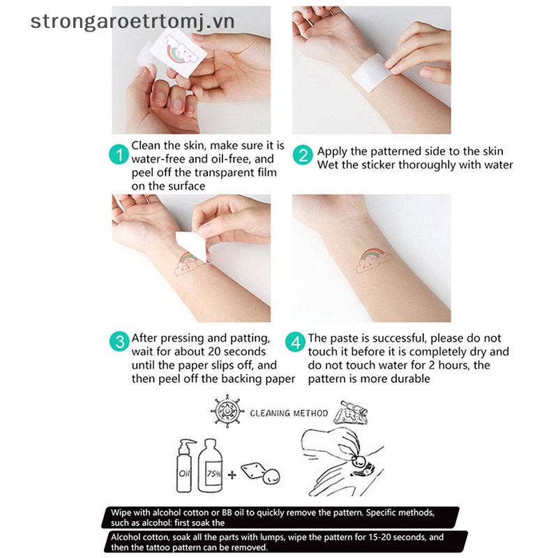 Hình Xăm Dán Tạm Thời Hình Hoa Chống Nước