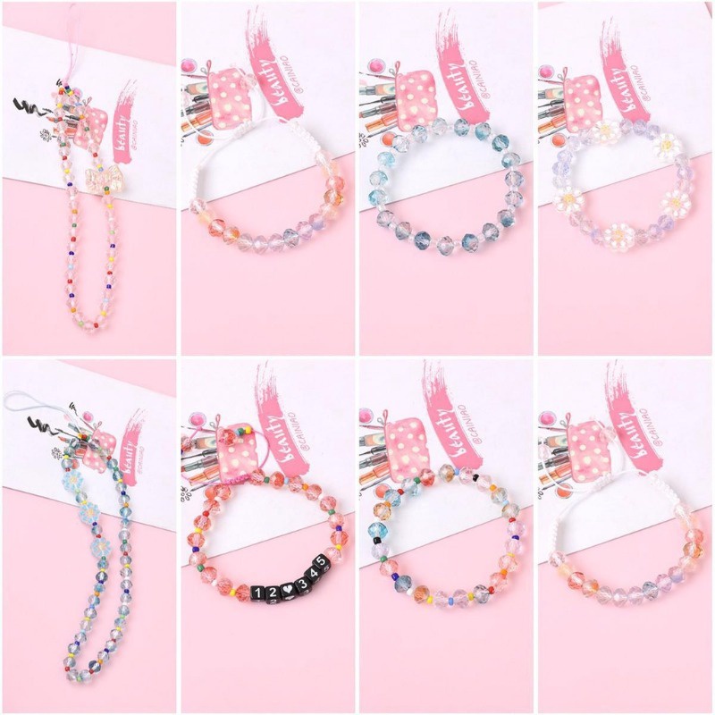 Set 50 Hạt Pha Lê Màu gradient Hình Bánh Xe Dùng Làm Trang Sức / Điện Thoại Di Động diy