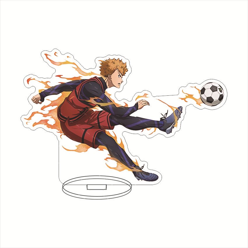Mô hình Standee Blue Lock Soccer Series Acrylic Stand Isagi Yoichi Bachira Meguru Anime decor góc học tập để bàn 15cm