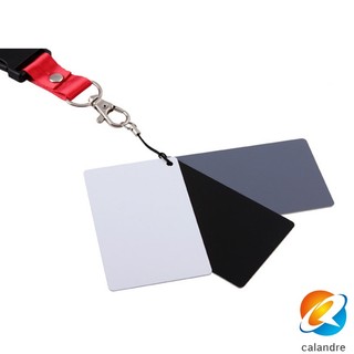 Bộ thẻ cân bằng 18 độ kèm dây đeo cổ 3 trong 1 màu trắng đen xám dành cho chụp ảnh