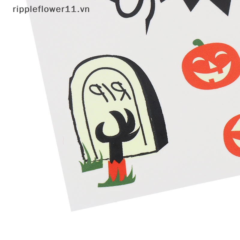 Hình Xăm Dán Tạm Thời Phát Quang Phong Cách halloween Độc Đáo
