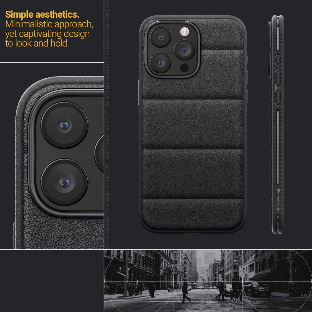 Ốp Lưng Spigen Caseology Athlex Active Black Dành Cho iPhone 15 Pro Max - Hàng Chính Hãng