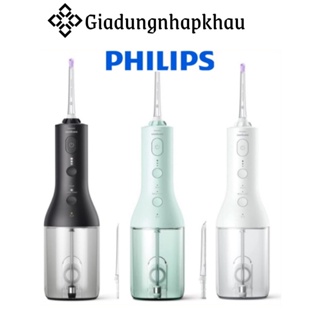 Máy tăm nước philips sonicare hx3806, làm sạch sâu, sạc nhanh, bh 24 tháng, giadungnhapkhau19