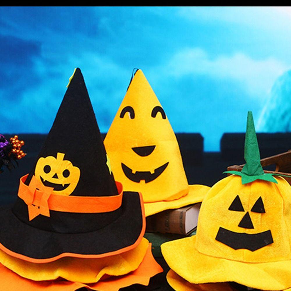 SKJK Mũ Bí Ngô Bằng Vải Không Dệt Hóa Trang halloween Đơn Giản