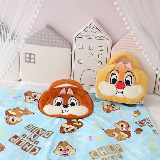 Kira Chăn Gối Đệm Mềm Ấm Áp Hình chip Và dale Hoạt Hình Trang Trí Nhà Cửa / Văn Phòng / Ngủ Trưa
