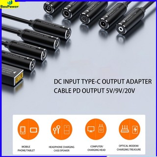 Boupower Dây Cáp Chuyển Đổi usb c pd dc Sang type-c pd 65w