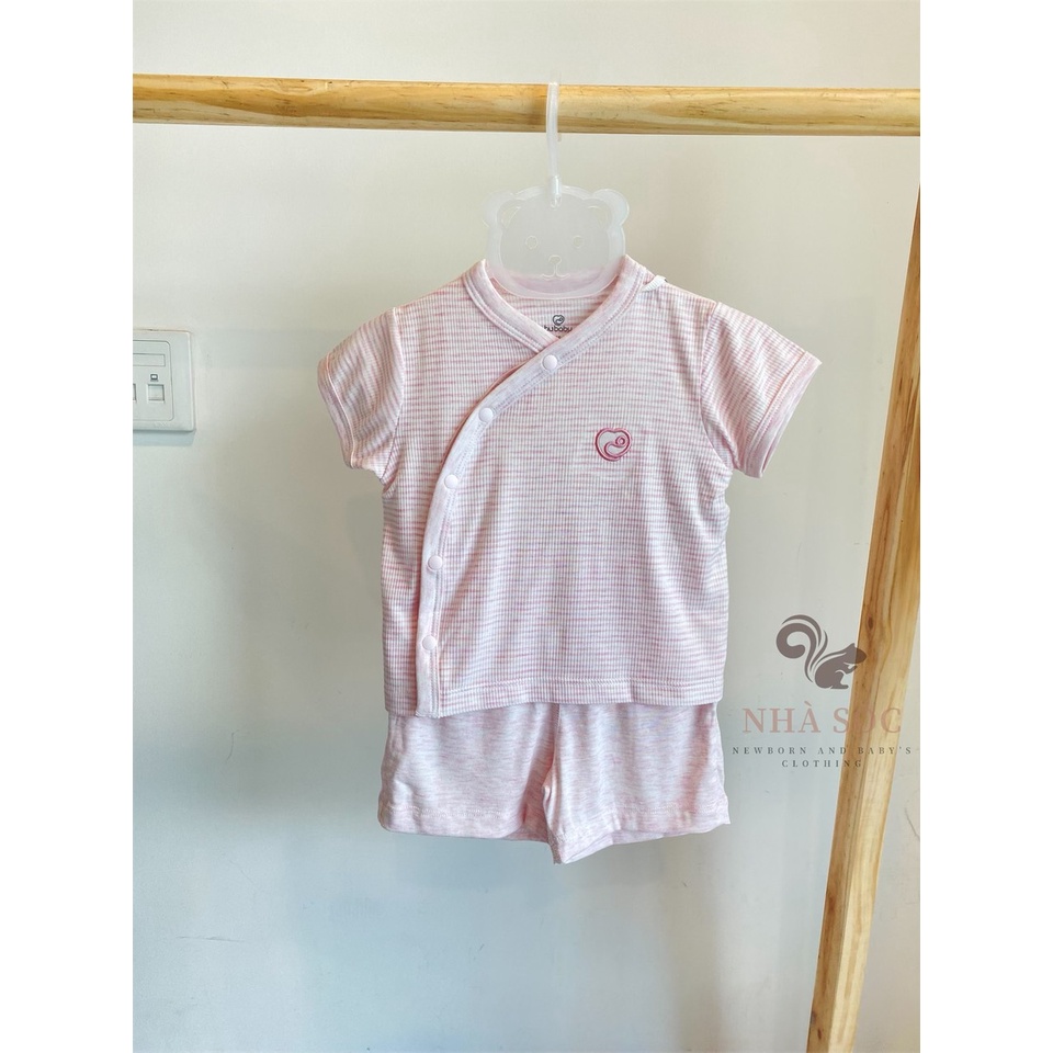 Bộ cộc tay cài chéo sơ sinh