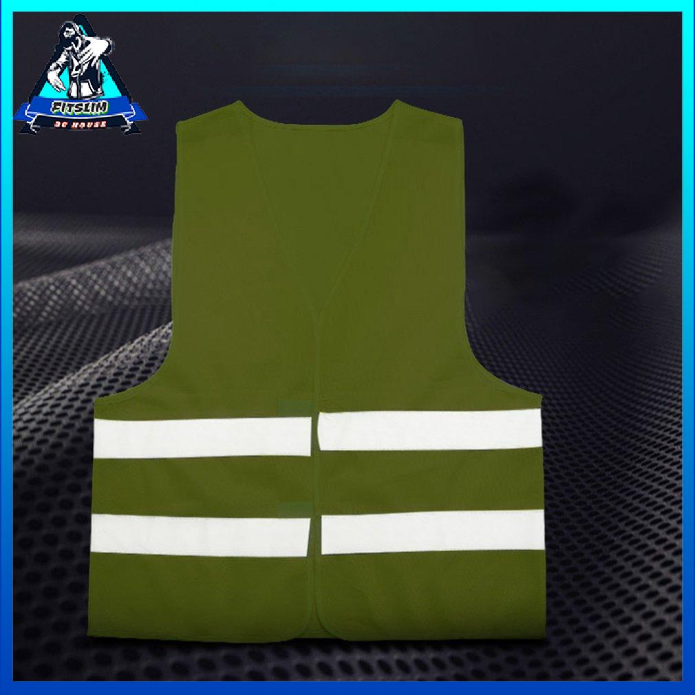 Reflective Vest High Visibility Fluorescent Green Outdoor Safety Clothing