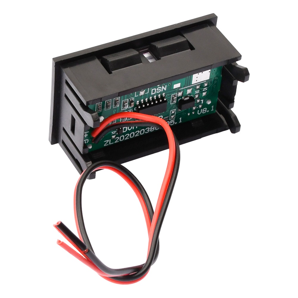 RIRIHI Dc Vôn Kế Kỹ Thuật Số dc4.5v-30v 0.56 inches 2 Dây 3bits led dc Cho Xe Máy