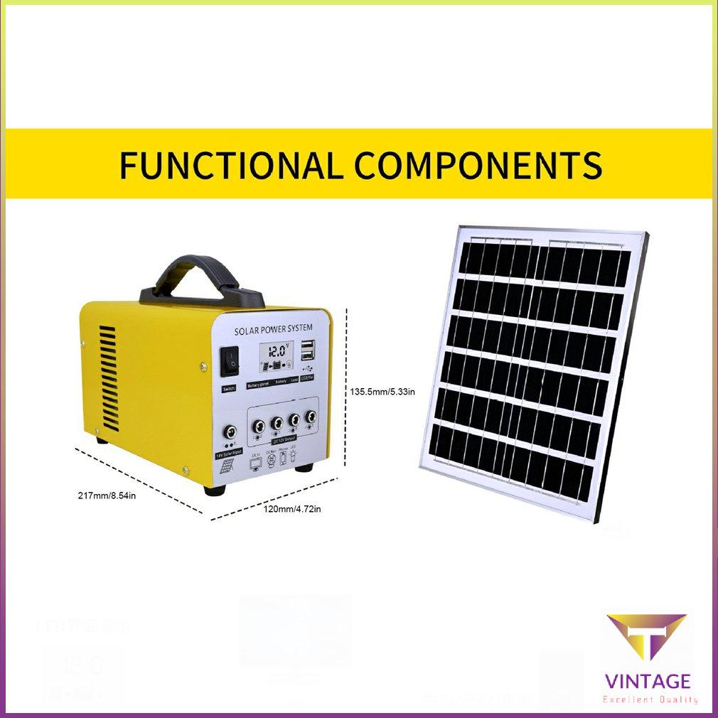 Solar Power System Hardened Shell Ideal Sine Wave For Picnic Camping