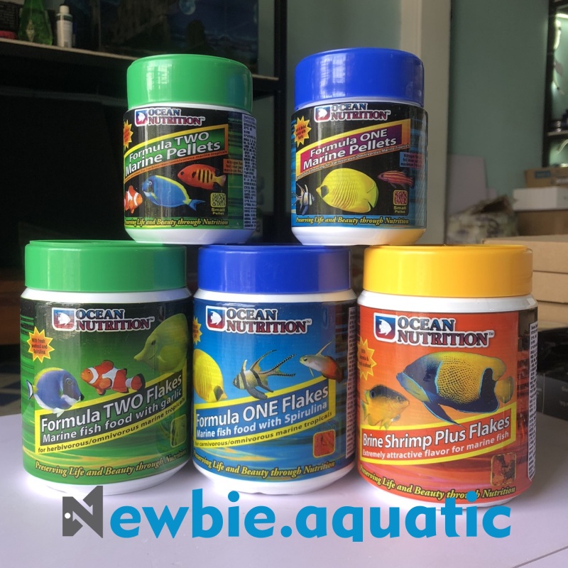 Thức ăn cá biển Ocean Nutrition có hàm lượng protein cao, hỗ trợ màu sắc và giúp duy trì sức khỏe và