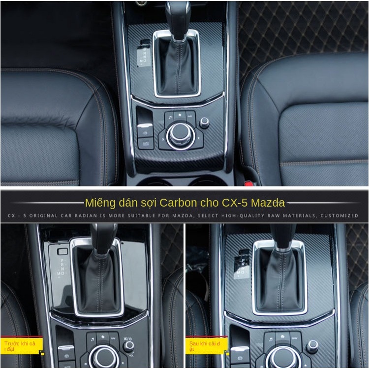 Miếng Dán Sợi carbon 3d Trang Trí Máy Điều Hòa Xe Hơi mazda cx5 cx5 mazda cx-5