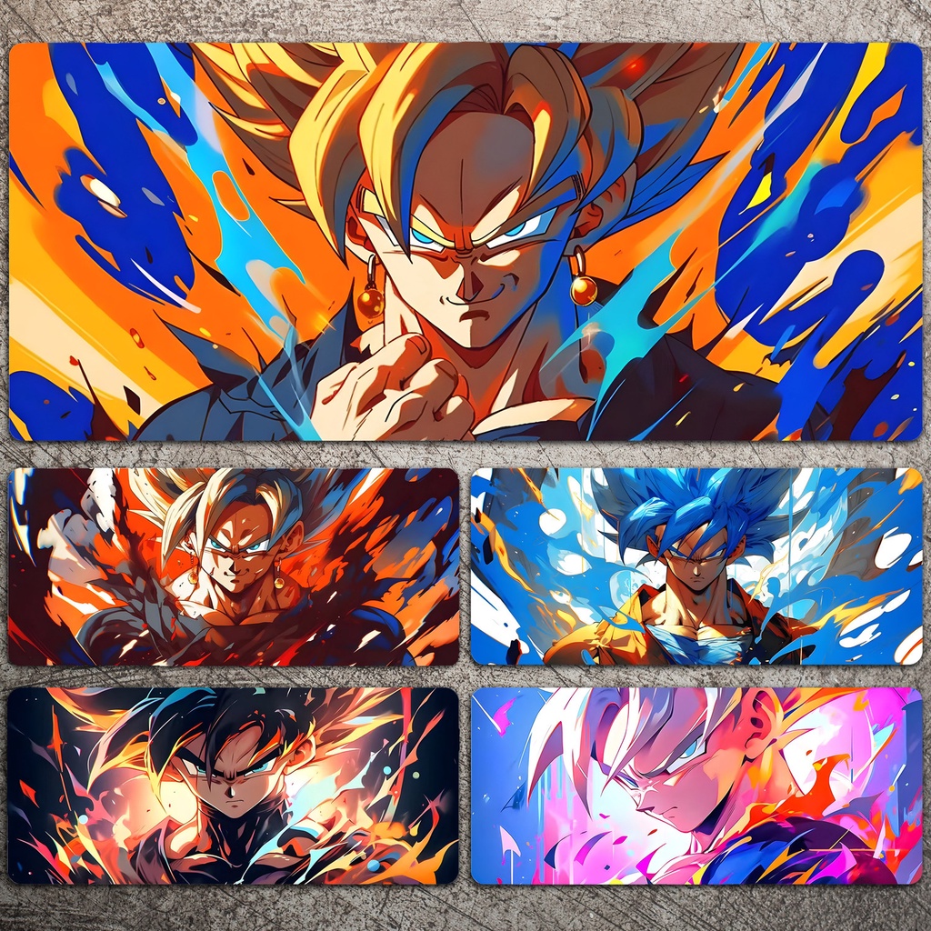Tấm Lót Chuột Và Bàn Phím Máy Tính Văn Phòng In Hình anime dragon ball son goku