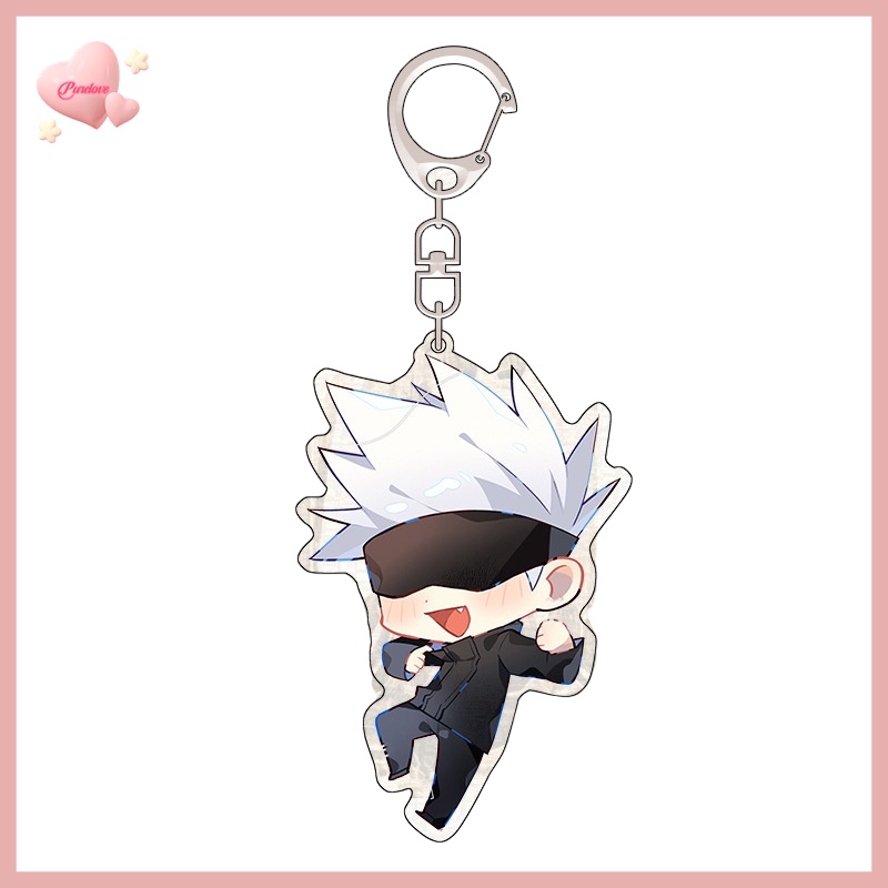 Móc Khóa Hình Nhân Vật anime jujutsu kaisen gojo satoru Fukushiguro megumi kawaii Mới