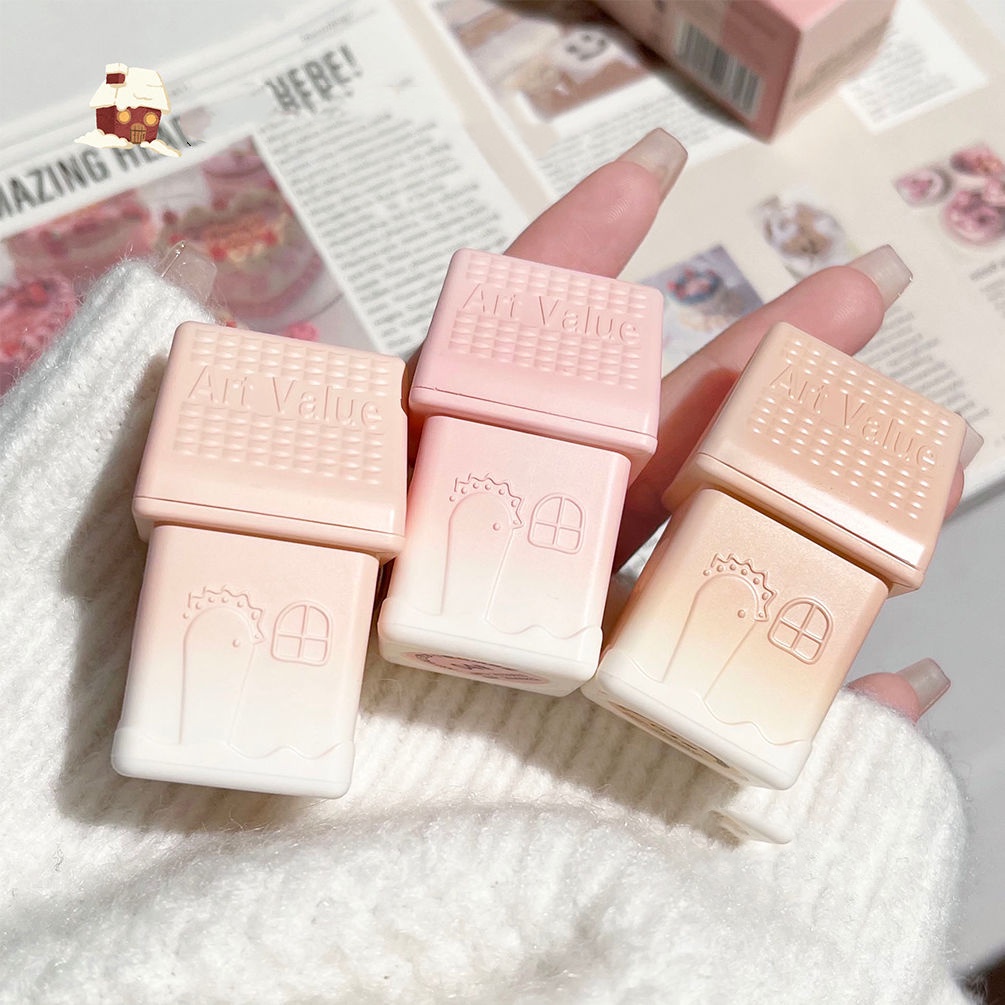 Son Môi Màu Nhung Lì Kèm Móc Khóa Đầu Cọ silicone