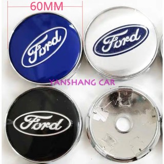 Logo chụp mâm bánh xe ô tô xe hơi Ford FORD - 60MM màu bạc/ xanh/ tím than MK4 MK3 MK2 MK3.5 kuga