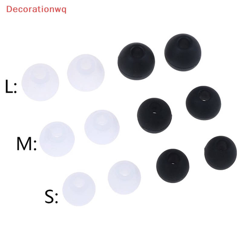 Set 6 Cặp Đệm Tai Nghe Nhét Tai Bằng Cao Su silicone / 2 *  Mới