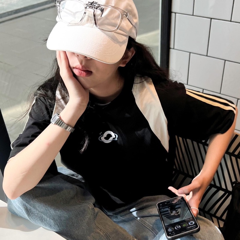 Áo thun Raglan unisex nam nữ form rộng tay lỡ, Áo phông Raglan phối tay Local brand Blokecore Sporty Basic