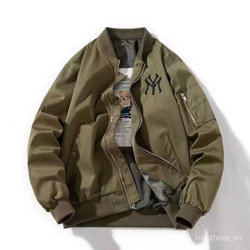 Áo Khoác Bóng Chày Dáng Rộng Thêu Họa Tiết Phong Cách Cổ Điển Mẫu Mới Dành Cho Nam 1-2