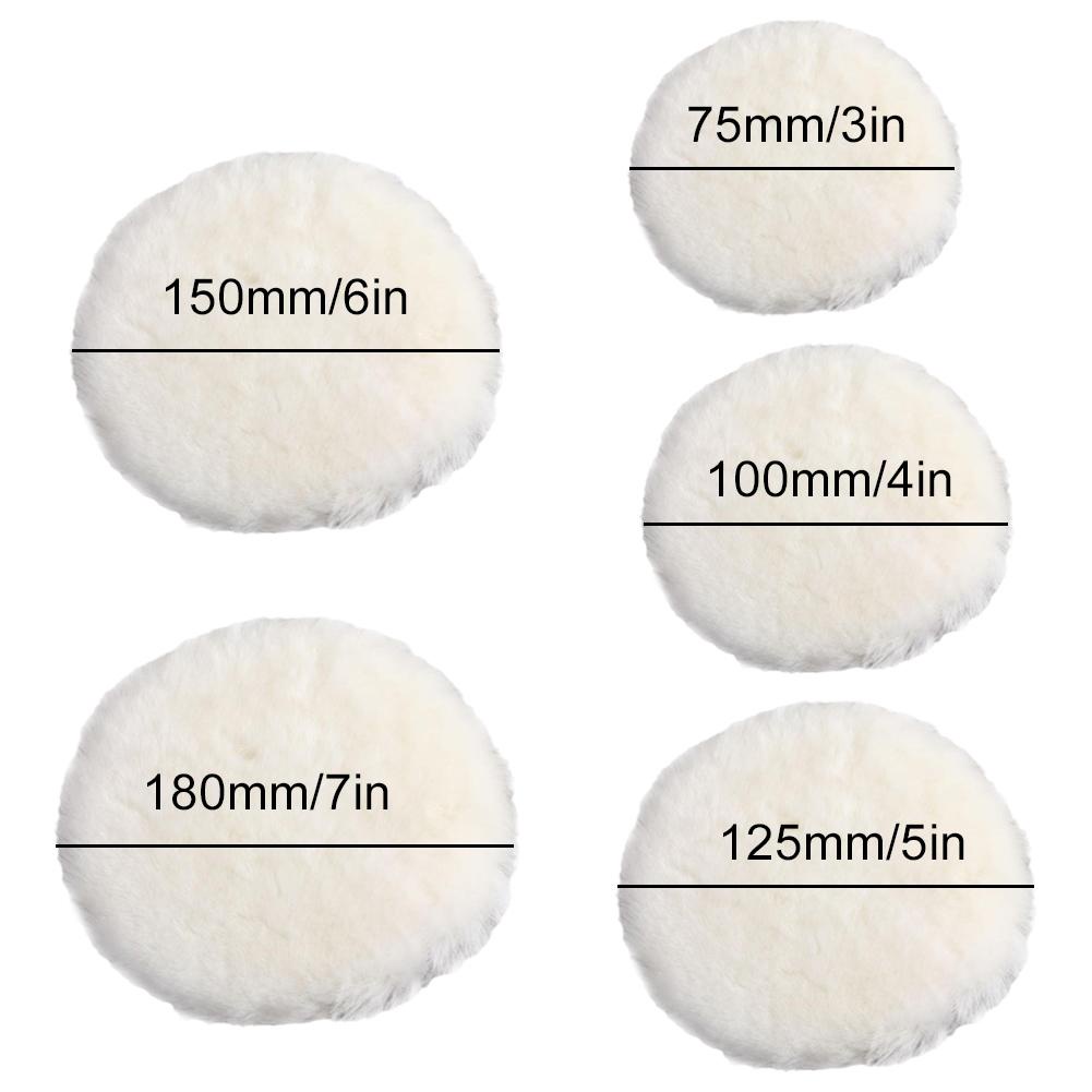 Bông Len Đánh Bóng Xe Hơi j3v9 3 / 4 / 5 / 6 / 7in