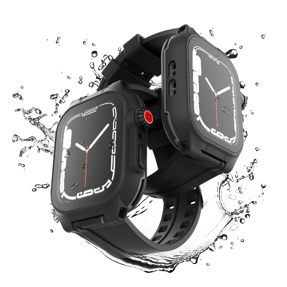 Dành cho Apple Watch Series 8 9 41mm / 45mm Vỏ chống nước iWatch 9 8 Bảo vệ toàn diện Vỏ chống sốc V