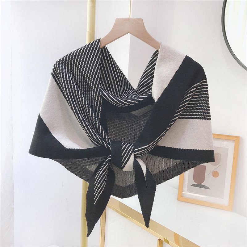 Khăn Choàng Cổ Bằng Len Dệt Kim Thời Trang Mùa Thu Hàng Mới Dành Cho Bạn Nữ