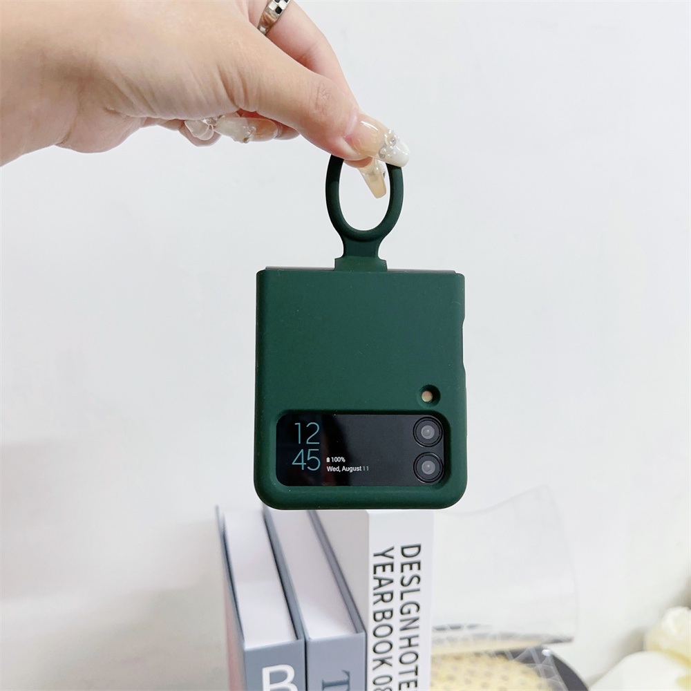 Ốp Điện Thoại Silicon Có Giá Đỡ Cho samsung galaxy z flip 3 4 5 flip5 flip4 flip3 5g