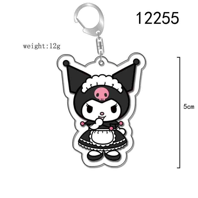 Móc chìa khóa Sanrio Kuromi Melody Pudding chó tai to dễ thương