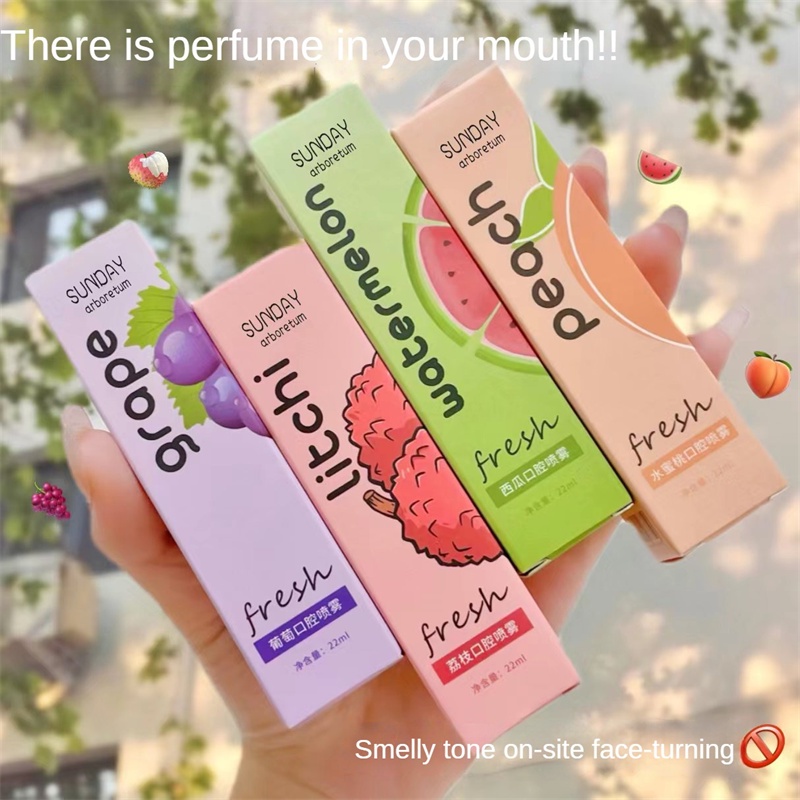 Sundday Hương Đào Tươi Răng Miệng Sảng Khoái Răng Miệng Di Động Lâu Dài Chăm Sóc Răng Miệng 22Ml FATE1