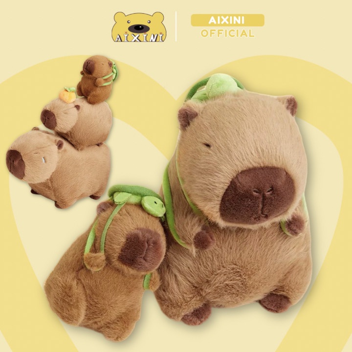 Aio Móc Khóa Hình Thú Nhồi Bông capybara 45cm Dễ Thương Làm Quà Sinh Nhật 2023