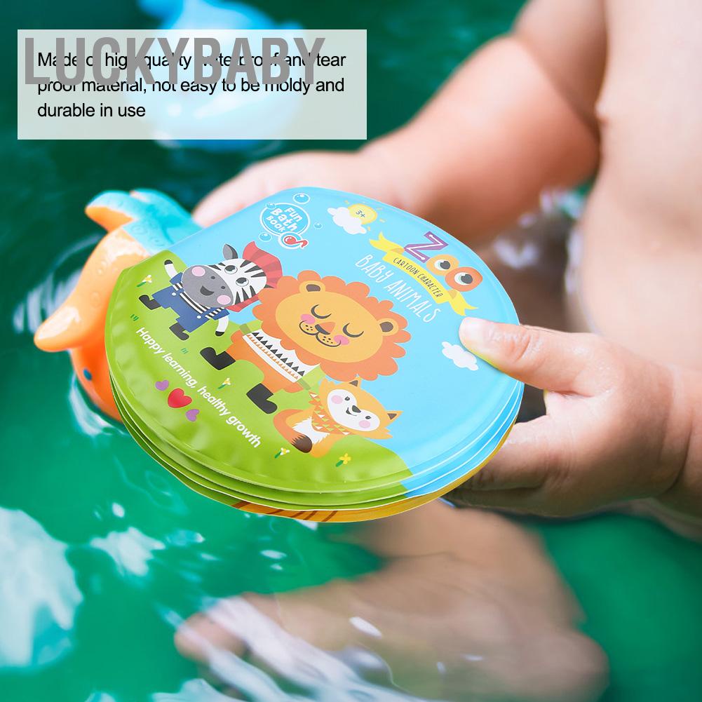 LUCKYBABY Sách tắm cho bé Đồ chơi chống rách trẻ sơ sinh giáo dục sớm thời gian