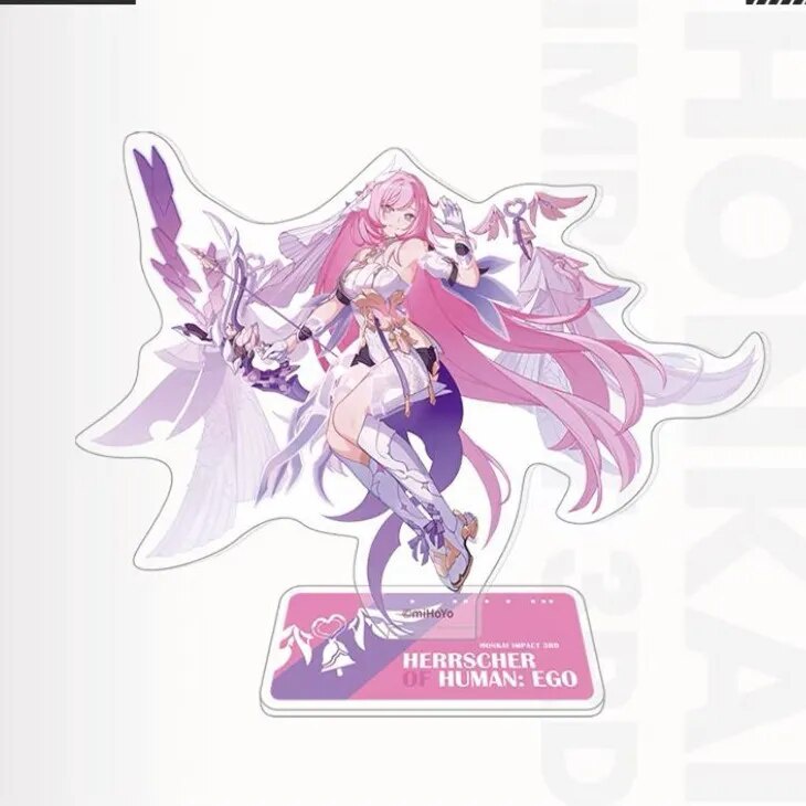 Mô hình Standee Honkai Impact 3 The Thirteen Flame Chasers Elysia Aponia Phụ kiện trang trí để bàn góc học tập