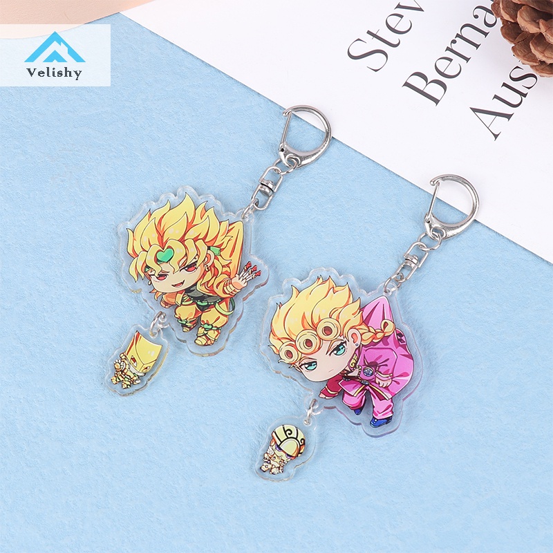 Velishy Móc Chìa Khóa Bằng acrylic In Họa Tiết Hoạt Hình jojo bizarre adventure
