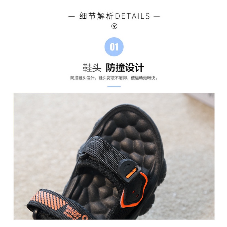 Giày Sandal Thể Thao Chống Trượt Phong Cách Mới Dành Cho Bé Trai