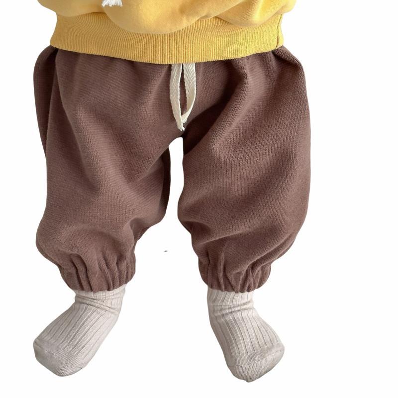 Bộ Áo Hoodie + Quần Dài Bằng Lông Cừu Thời Trang Mùa Đông Hàn Quốc Cho Bé Trai