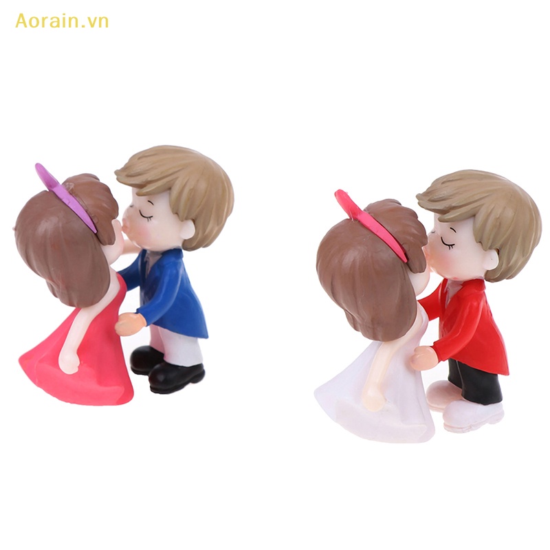 Tượng Cặp Đôi Lãng Mạn Thu Nhỏ Trang Trí Vườn Nhà Búp Bê diy