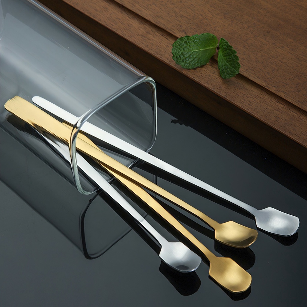 Thìa inox, muỗng cà phê inox, thìa dài uống trà thép không gỉ hai sang trọng tinh tế -joyhome_official