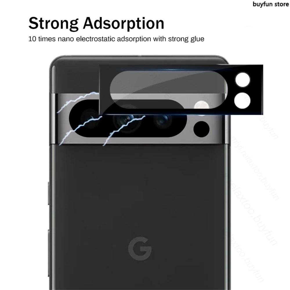 3D Curved Edge Tempered Glass Lens Case For Google Pixel 8 Pro 5G Pixel8pro Pixel8 Pixle 7 6 7a 6a 8 Pro 8Pro Camera Protective Glass