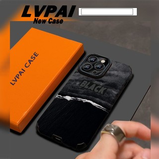 Ốp lưng cho iPhone 15 / 16 / 17Promax 14Promax 11Promax 12 / 13 / 15 / 6 / 7 / 8Plus Xmax Ốp điện thoại đen cổ điển bao gồm tất cả vỏ mềm chống sốc da cừu