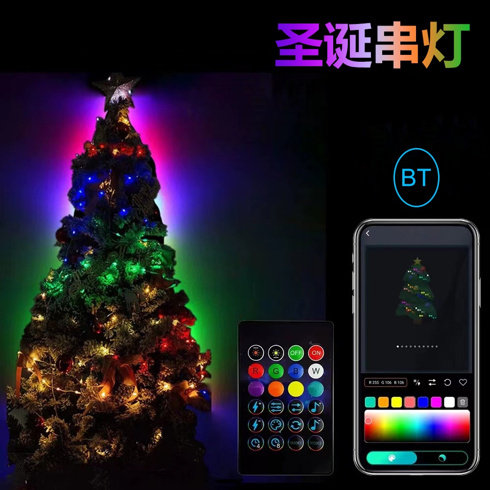 Thông Minh Rèm Cửa Đèn Led 100 Bóng Có Điều Khiển Từ Xa Trang Trí Phòng Ngủ