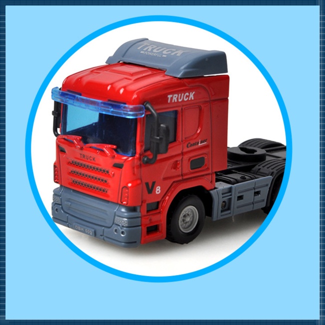 Ma Mô Hình Xe container Bằng Hợp Kim Tỉ Lệ 1: 64