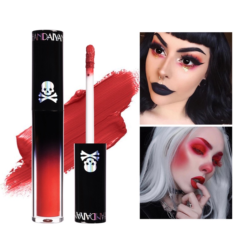 Son Bóng Dạng Lỏng Chống Nước Lâu Trôi Màu Đen / Xanh Lá / Đỏ / Tím / Xanh Dương / Nâu Dùng Làm Quà Tặng halloween