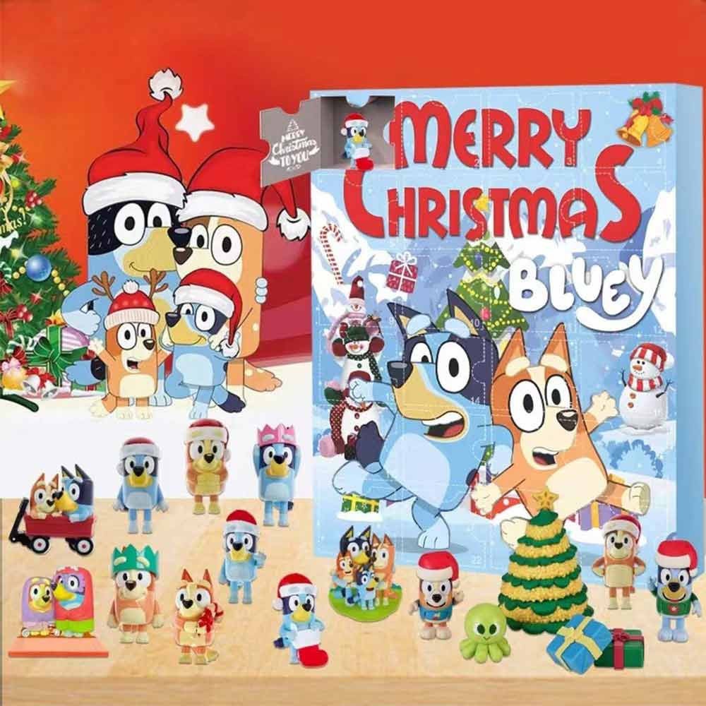 Christmas Bluey Advent Calendar Contains 24 Gifts Christmas Countdown Calendar