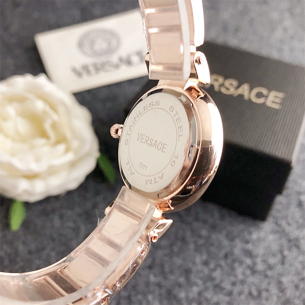 Đồng Hồ quartz Nữ Versace Mặt Thạch Anh Dây Thép Không Gỉ Thời Trang