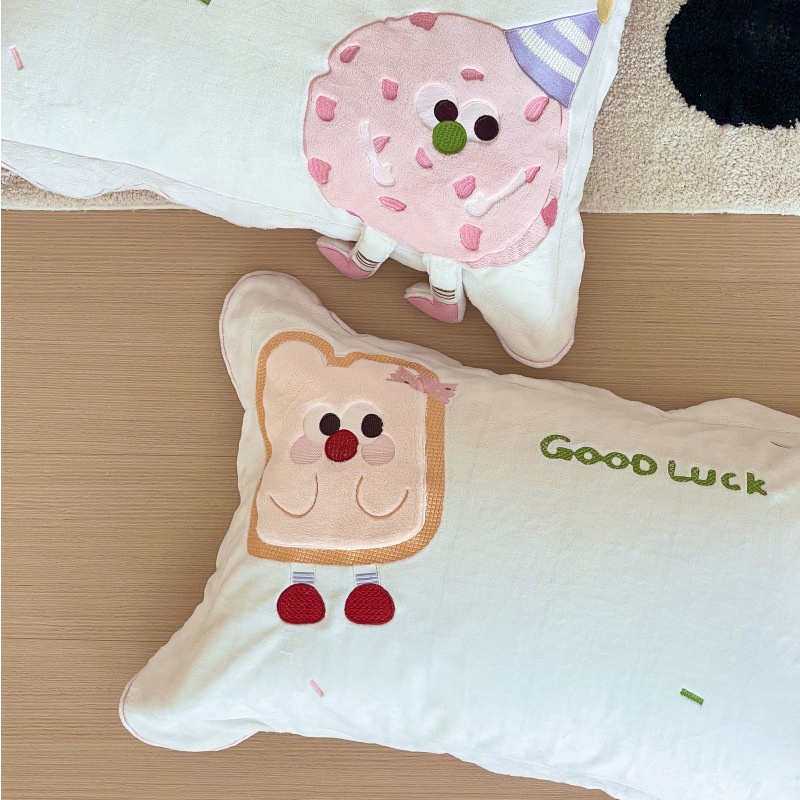 Vỏ Gối cotton Nguyên Chất 30 * 50 48 * 74cm Có Thể Giặt Sạch Dành Cho Bé